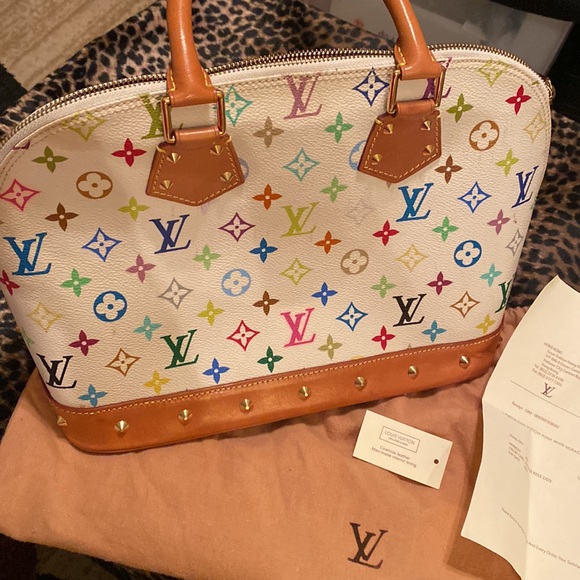 Louis Vuitton Alma White Murakami - Picture 2 of 9